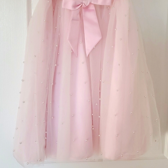 Girl Princess pearl Dress Gown - Picture 7 of 12